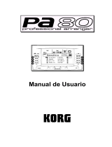 Korg Pa80 Manual de usuario