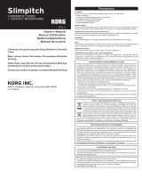 Korg Slimpitch SLM-1CM-PG El manual del propietario