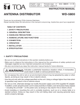 TOA WD-5800 1CE/3CU/4CE/-CE Manual de usuario