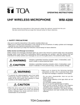 TOA WM-4200 C01 Manual de usuario