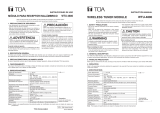 TOA WTU-4800 Manual de usuario