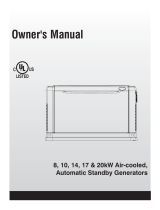Generac 8 kW G0058820 Manual de usuario