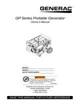 Generac GP8000E 10000003560 Manual de usuario