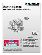 Generac XT8000E 006433R0 Manual de usuario