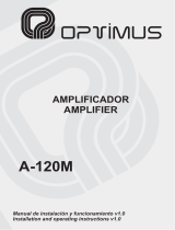 Optimus A-120M Manual de usuario