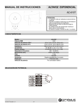 Optimus AC-615T Manual de usuario