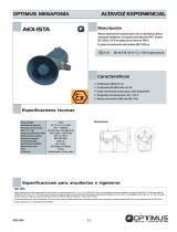 Optimus AEX-15TA Ficha de datos