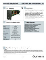 Optimus C-710RP1 Ficha de datos