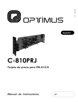 Optimus C-810PBT Manual de usuario
