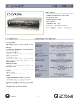 Optimus CC-DVR08A Ficha de datos