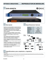 Optimus DVA-100ETH Ficha de datos