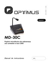 Optimus MD-30C Manual de usuario