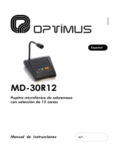Optimus MD-30R12 Manual de usuario