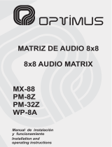 Optimus PM-8Z Manual de usuario