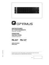 Optimus PA-247 Manual de usuario