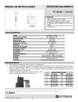 Optimus PT-850BC CM-501 Manual de usuario