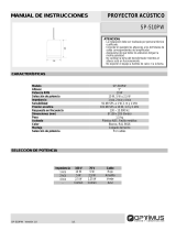 Optimus SP-510PW Manual de usuario