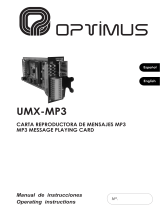 Optimus UMX-MP3 Manual de usuario