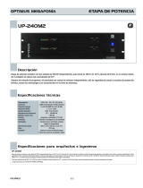 Optimus UP-240M2 Ficha de datos