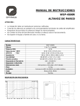 Optimus WSP-4500R Manual de usuario