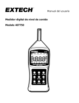 Extech Instruments 407750 Manual de usuario