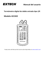Extech Instruments 421502 Manual de usuario
