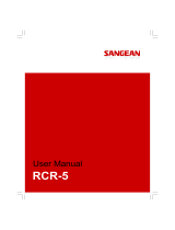 Sangean RCR-5 El manual del propietario