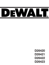 DeWalt D26420 El manual del propietario