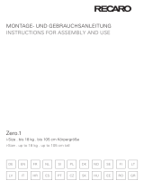 RECARO Zero.1 i-Size El manual del propietario