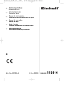 EINHELL RG-WW 1139 N El manual del propietario