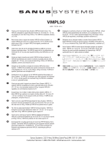 Sanus VISIONMOUNT FLAT PANEL WALL MOUNT-VMPL50 El manual del propietario