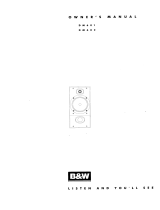 B&W DM 601 El manual del propietario