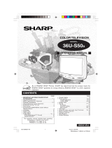 Sharp 36US50 Operation Manual Manual de usuario