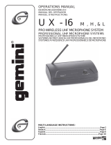 Gemini UX-16 Manual de usuario