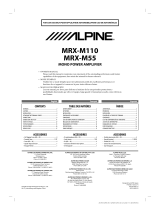 Alpine MRX-M110 El manual del propietario