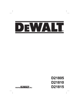 DeWalt D 21805 El manual del propietario