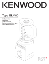 Kenwood BLM800 X Pro Blender El manual del propietario