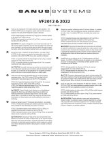 Sanus VISIONMOUNT COMPONENT SHELF-VF2021VF2022 El manual del propietario