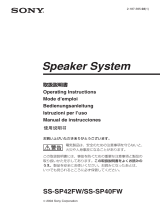 Sony SS-SP50FW Manual de usuario