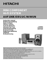 Hitachi AXF100E El manual del propietario