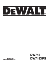 DeWalt DW718XPS T 5 El manual del propietario