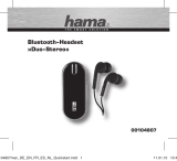 Hama BLUETOOTH-HEADSET DUO-STEREO El manual del propietario