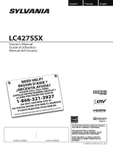 Sylvania LC427SSX Manual de usuario