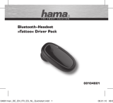 Hama BLUETOOTH-HEADSET TATTOO DRIVER PACK El manual del propietario