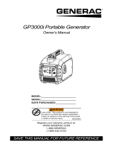 Generac GP3000i G0071290 Manual de usuario