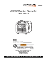 Generac iQ3500 G0071270 Manual de usuario