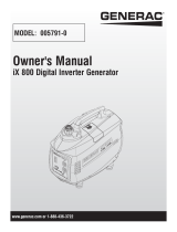 Generac iX800 0057911 Manual de usuario