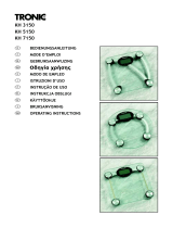 TRONIC KH 3150 GLASS BATHROOM SCALE El manual del propietario