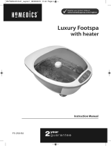 HoMedics Foot spa de luxe FS250 El manual del propietario