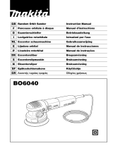 Makita BO6040 El manual del propietario